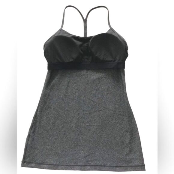 Lululemon Power Pose Tank Light Support For A/B Cup Heathered Black - Picture 13 of 15